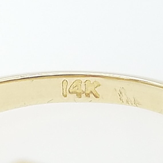 14K Gold Ruby Diamond Ring, Engagement Solitaire,… - image 7