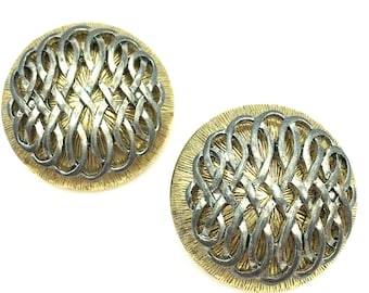 Vintage Oscar de la Renta Signed Clip Earrings