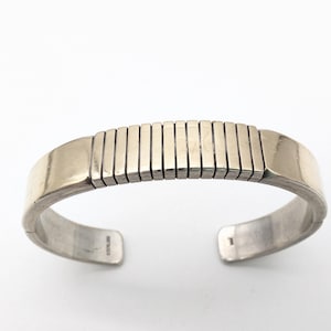 Important Navajo President Jon Nez Sterling Silver Native American Bracelet Important Navajo President Jon Nez Sterling Silver Native American Bracelet