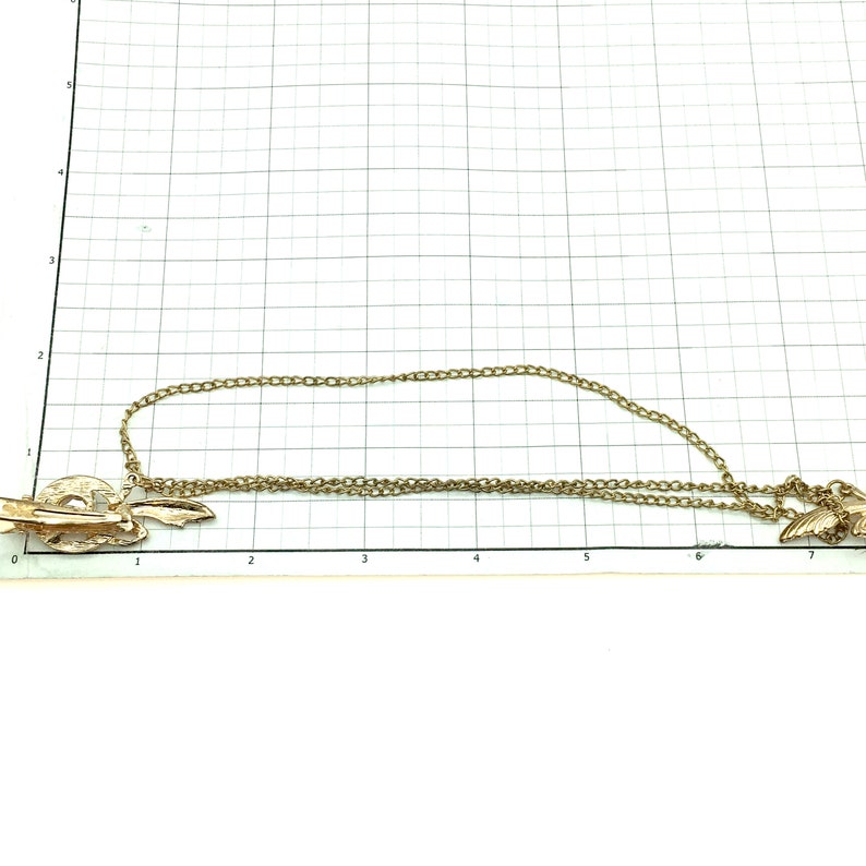 Vintage Goldtone /& Rhinestone Sweater Clip