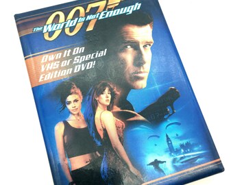 Vintage 007 The World is Not Enough Movie Advertising Pinback Button