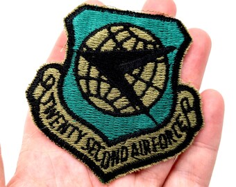 Vintage Twenty Second Air Force Pocket Patch - Green