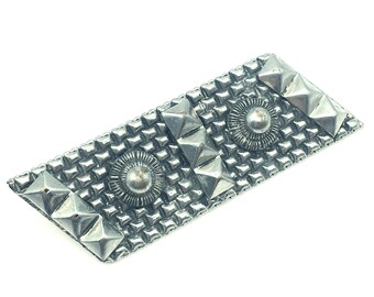 Vintage Silver Tone Modernist Brooch