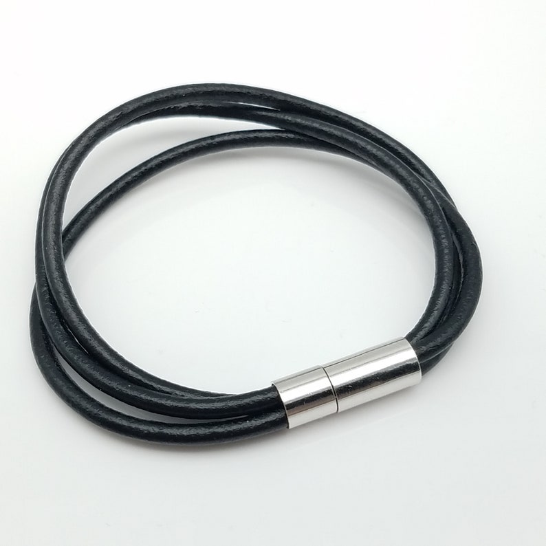 Details about Genuine Leather Cord 3 mm Bracelet Unisex & made to measure. Details about Genuine Leather Cord 3 mm Bracelet Unisex & made to measure.