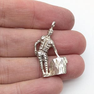Vintage Sterling Silver Matador Bullfighter Charm / Pendant - Spanish Bullfighting