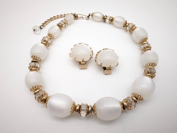 Napier Runway Moonglow Lucite Demi Parure Necklac… - image 2