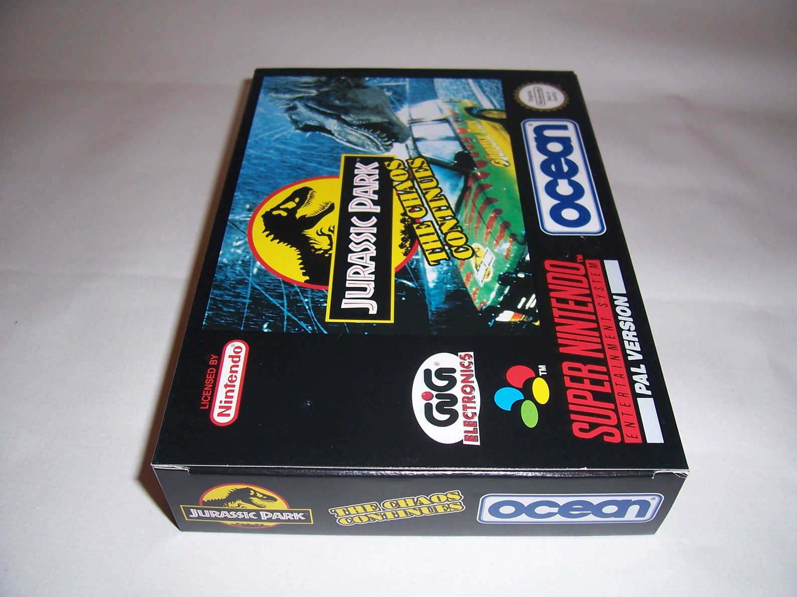 Jurassic Park 2 The Chaos Continues Super Nintendo 1994 SNES Etsy