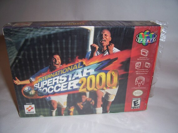 Very Rare International Superstar Soccer 00 Nintendo 64 Cib Etsy Very Rare International Superstar Soccer 00 Nintendo 64 Cib Etsy