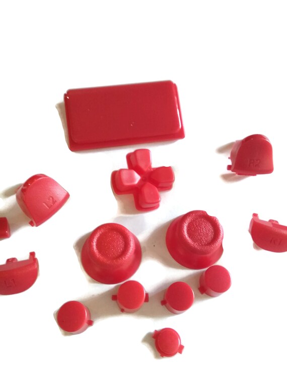 Ps4 Controller Mod Diy Kit Full Button Set Blue Orange Red Etsy