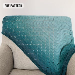 PDF Pattern - Parquet Crochet Blanket Pattern - Intermediate Level - Instant Download