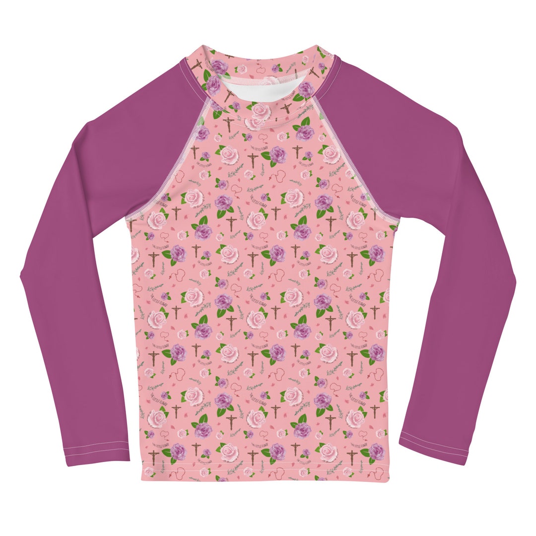 Catholic Rash Guards St. Thérèse of Lisieux Catholic Kids Rash Guard Swimming, Catholic ...