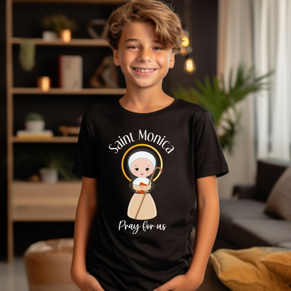 St. Monica Shirt, Pray For Us Religious Saint Gift St. Monica Shirt, Pray For Us Religious Saint Gift