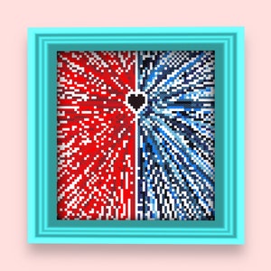 Divine Mercy Cross Stitch Pattern