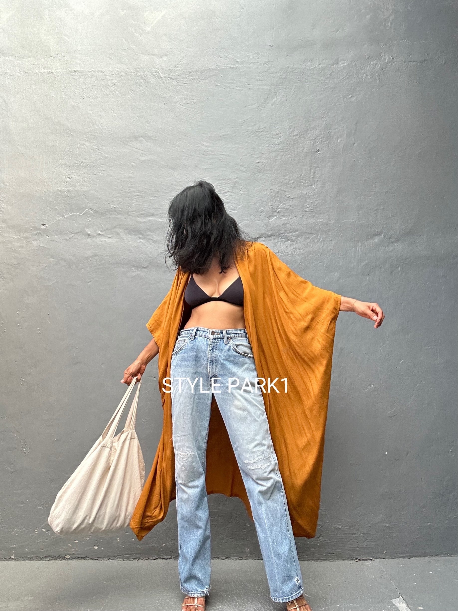 Mustard kimono cardigan deals