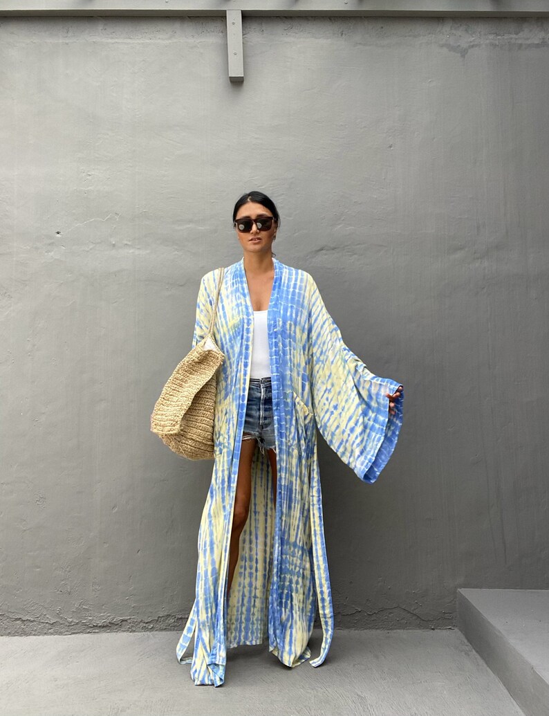 Lkb39/oversized Length Long Kimono Robe Summerunisex - Etsy
