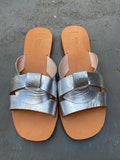 SD19/Sliver Slippers  Women sandals,Summer Simple sexy sandals,Stylish Slides, Greek sandals product logo