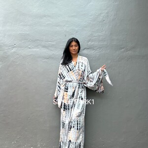 LKB137/Oversized length Long Kimono, Robe, Summer,Unisex Kimono,Tall Women’s,Vacations, Holiday Look