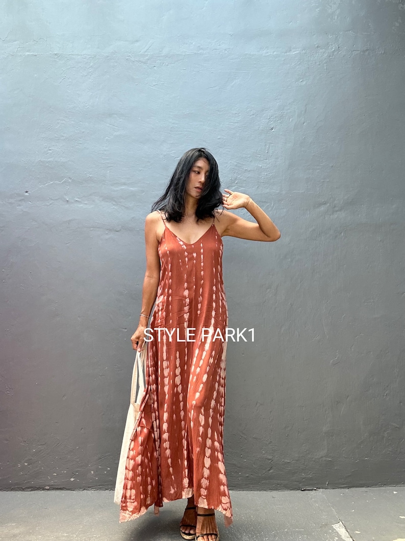 LY05/Maxi dress, Resort wear, Summer daily look, Boho dress,Simple,Home dress,Lyma dress image 5