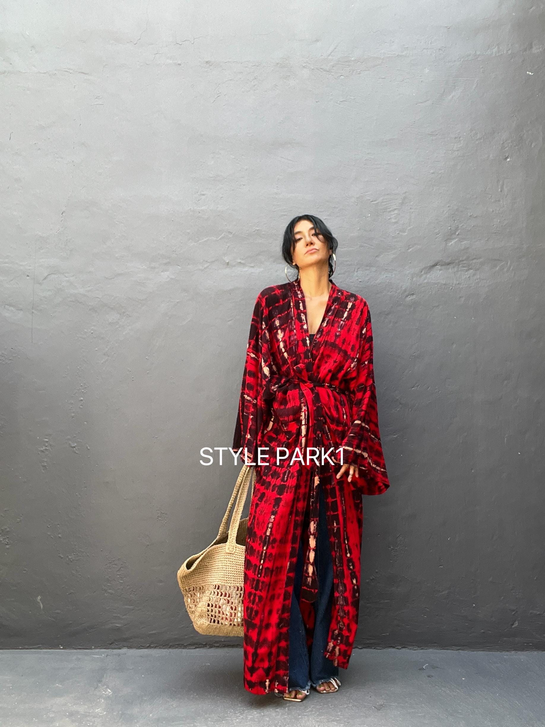 Long Sleeve Kimono - Etsy