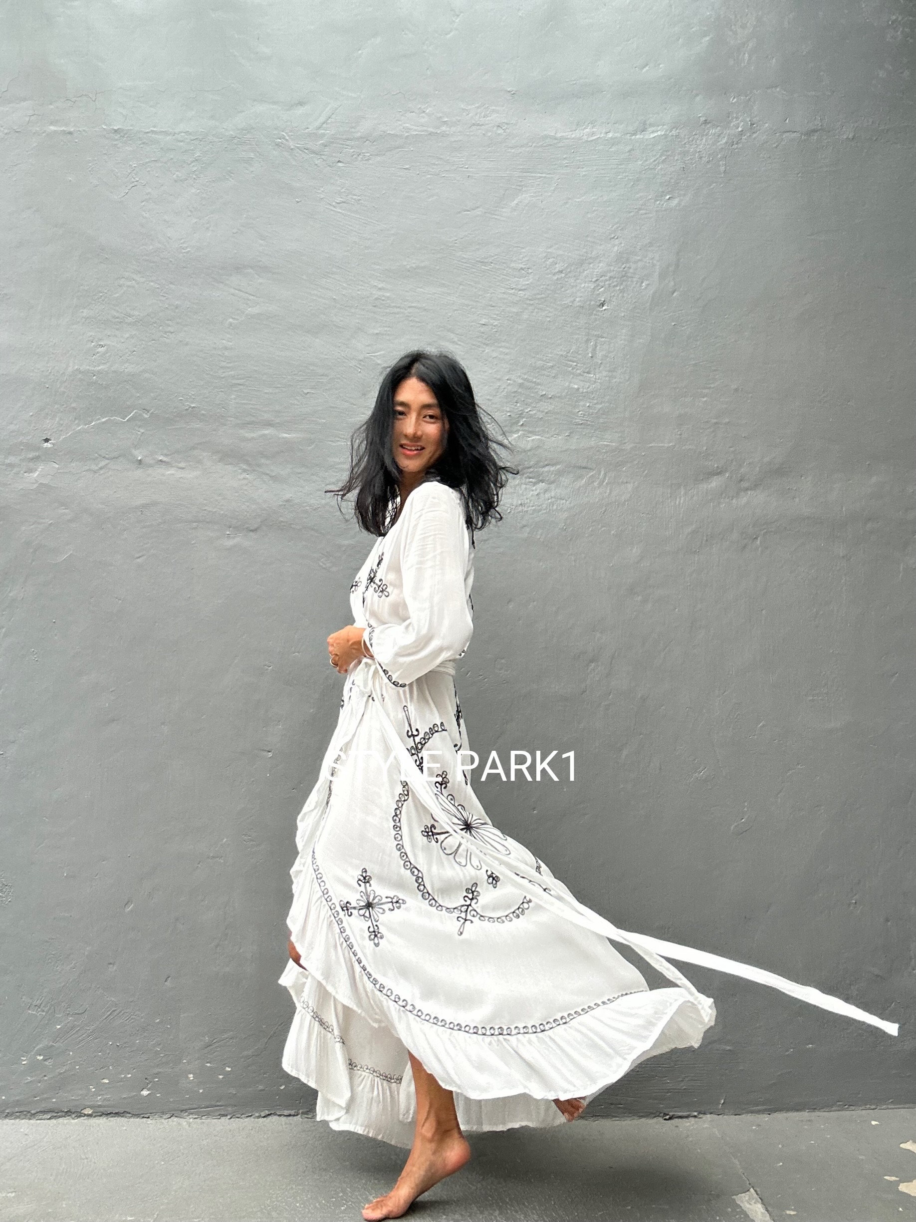 Wqv16/offwhite ,wrap Long Summer Dress, Beach Kimono ,sexy