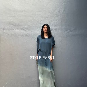 UB19/Maxi dress, Resort wear, Summer daily look, Boho dress,Simple,Home dress zdjęcie 2