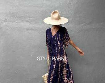 LV19/Maxi dress, Resort wear, Summer daily look, Boho dress,Simple,Home dress