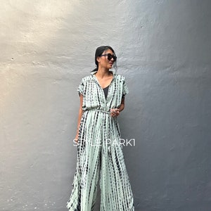 SMP138/ Jumpsuit, Stylish dress, Summer jumpsuit, Luxury style , Boutique, Elegant, Bali vacation, Summer night dress image 6