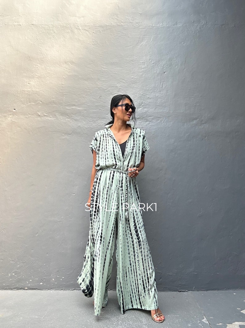 SMP138/ Jumpsuit, Stylish dress, Summer jumpsuit, Luxury style , Boutique, Elegant, Bali vacation, Summer night dress image 6