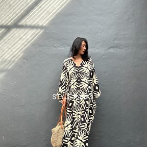 Wayan96 / Sommer Kaftan, Luxus Strandkleid, Swim Cover Up, Kaftan Kleid, Kaftan, Kleid, Boho Kleid, Cocktailkleid