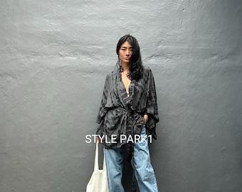 LKP192/Short Kimono, Robe,Summer,Unisex Kimono,Beach cover up