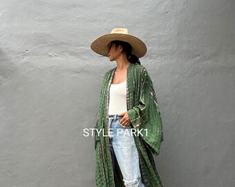 LKS29/Oversized Kimono, Robe, Summer,Unisex Kimono,Tall Women’s,Vacations, Holiday Look