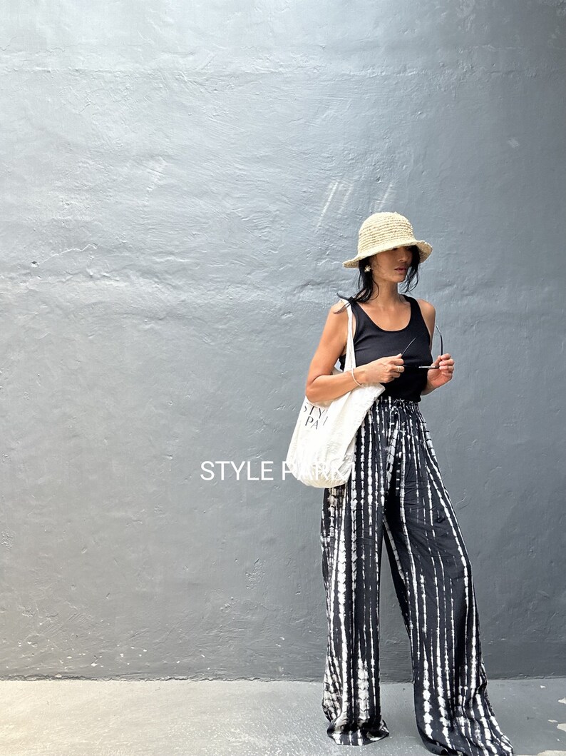 Y04/Yoga,Long Trendy ,Boho Pants,Wide Leg,Beach Pants, Whole body,Airplane zdjęcie 6