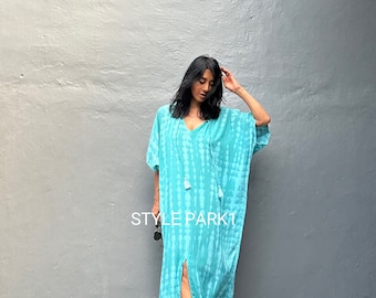 LN25/Vestido caftán, ropa de resort, vestido de bikini, vestido de playa, bohemio chic, vestido de verano