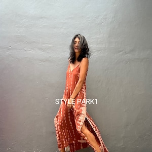 LY05/Maxi dress, Resort wear, Summer daily look, Boho dress,Simple,Home dress,Lyma dress image 2