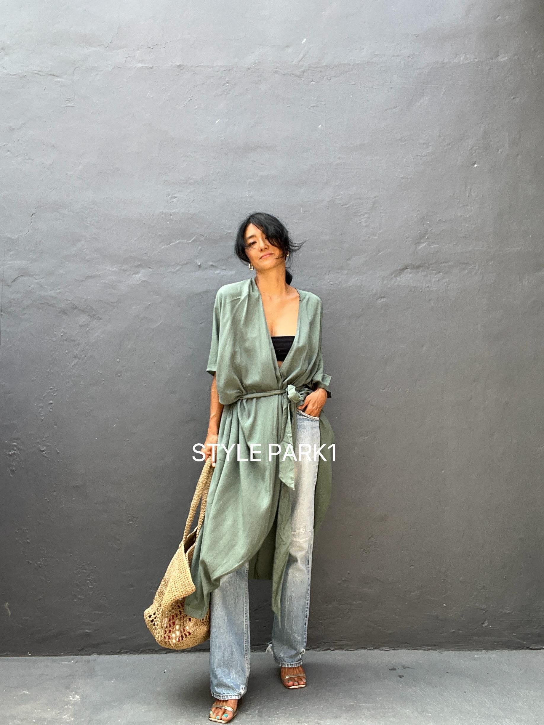 Chunoy Cardigan Kimono In Chiffon Da Donna, Maniche Corte, Aperto Davanti – Leggero E Stampato, Perfetto Per La Spiaggia E L'estate
