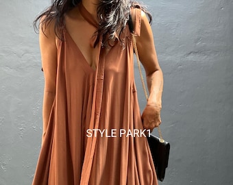 JP173/Mono, Mono largo, Mono bohemio, Mono de verano, Ropa de resort, Yoga