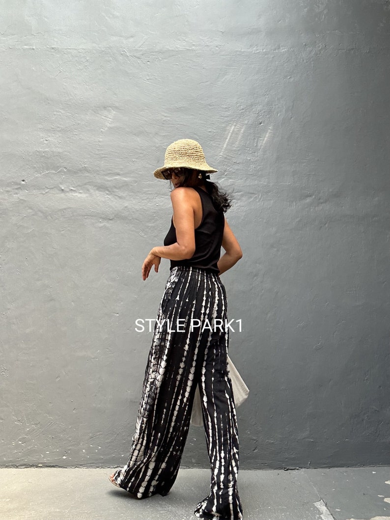 Y04/Yoga,Long Trendy ,Boho Pants,Wide Leg,Beach Pants, Whole body,Airplane zdjęcie 7