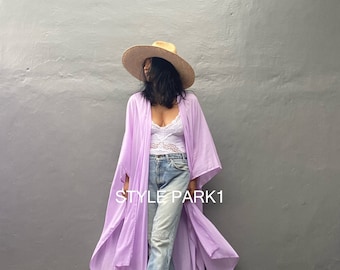 KS160/Kimono,Vacation Look, Loose fit Robe,Beach Cover up,Swim Cover up,Home dress