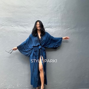 LK143/Long Kimono, Robe, Summer,Unisex Kimono,Tall Women’s,White party
