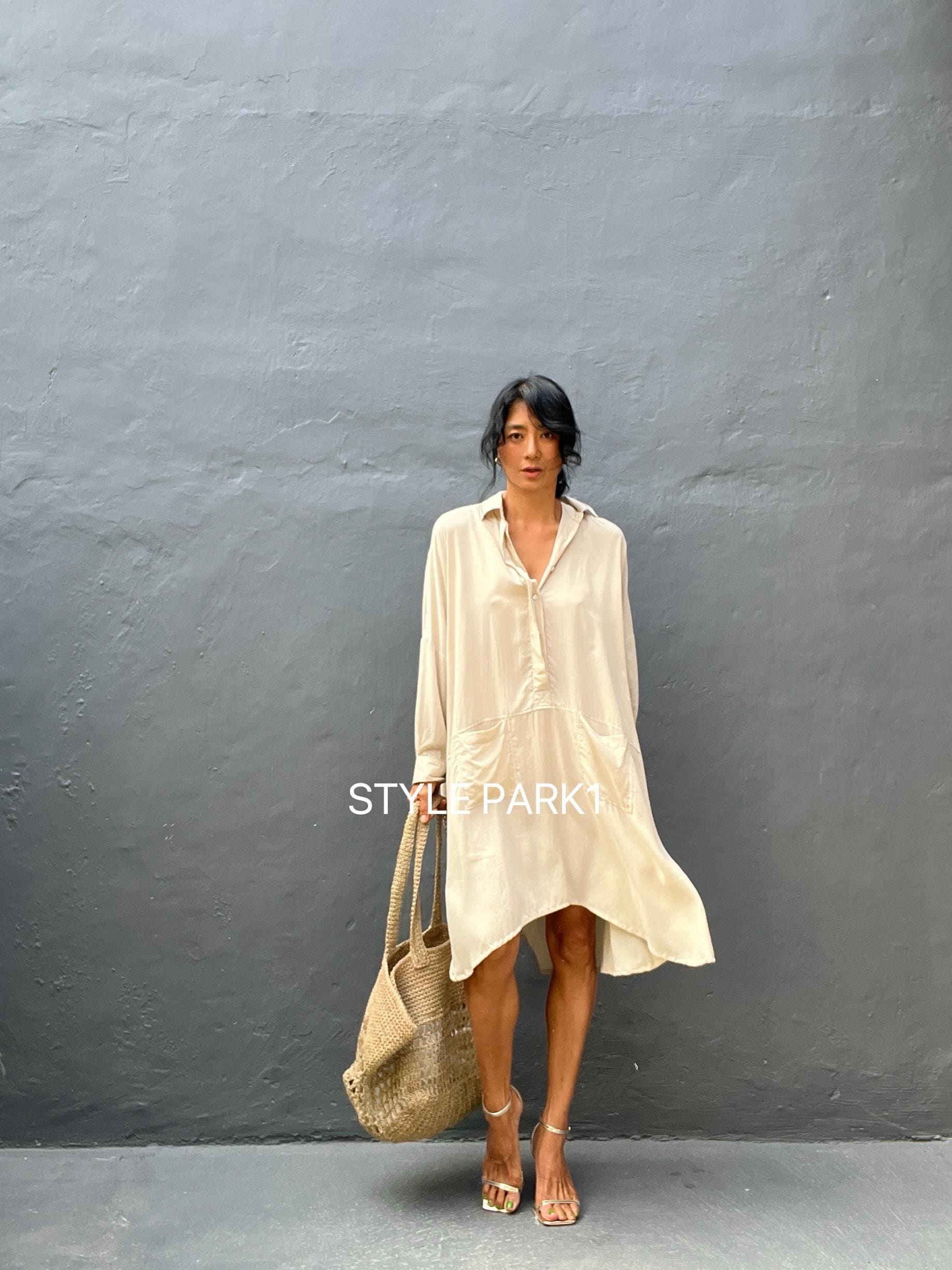knee shirt dress Abstract Print Button Down Shirt Dress for Women Above Knee Length