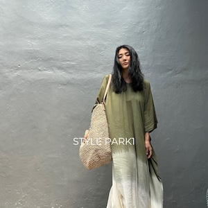LG01/Maxi dress, Resort wear, Summer daily look, Boho dress,Simple,Home dress
