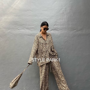 BS23/Two piece pajama set,Resort wear,Loose Fitting,Summer Outfits ,Unisex,Loungewear sets