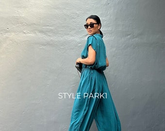SMK17/Jumpsuit, Stylish dress, Summer jumpsuit, Luxury style , Boutique, Elegant, Bali vacation, Summer night dress
