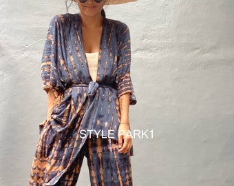 UMK02/Aladdin pants  Two piece kimono set,Resort wear,Loose Fitting,Summer Outfits ,Unisex,Loungewear sets,Life style