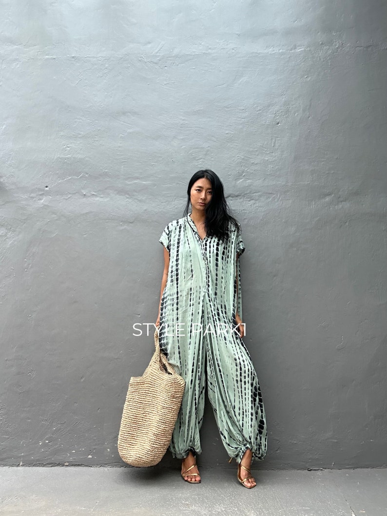 SMK138/Jumpsuit, Stylish dress, Summer jumpsuit, Luxury style , Boutique, Elegant, Bali vacation, Summer night dress image 1