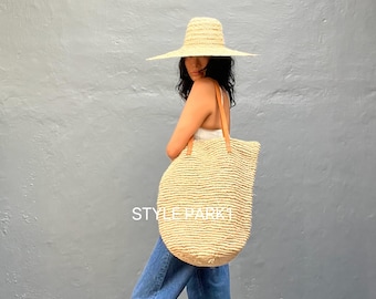 BA22/Woven bag,Beach bag , Oversized bag,raffia bag ,Natural Bag,Bali bag,boho chic