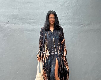 Pct10/long Shirt Dress,maxi Dress,,loose Top, Summer Women