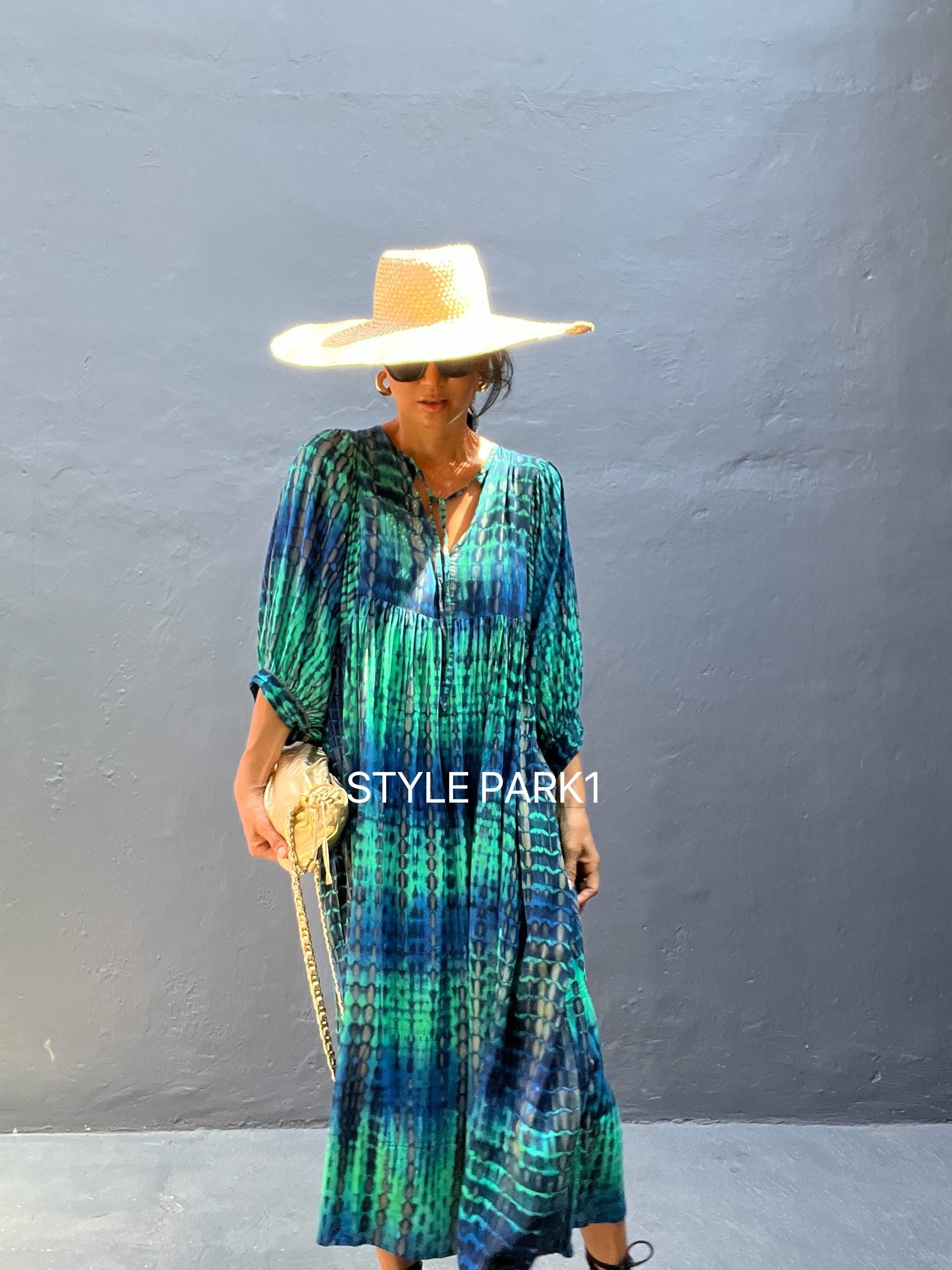 princess polly baby blue dress Ladies Printed Elegant Boho Casual Strappy Summer Maxi Dress With Pockets   99 Rands
