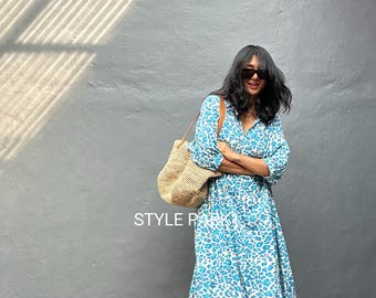 ME06/Maxi dress, Resort wear, Summer daily look, Boho dress,Simple,Home dress