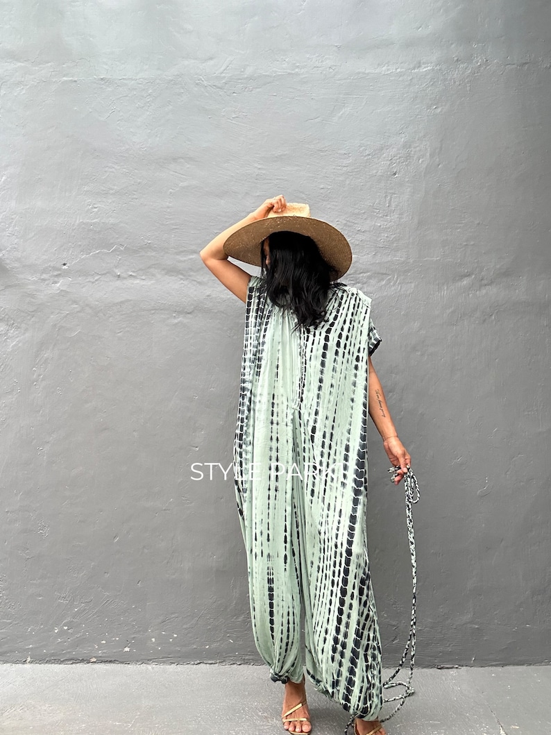 SMK138/Jumpsuit, Stylish dress, Summer jumpsuit, Luxury style , Boutique, Elegant, Bali vacation, Summer night dress image 10